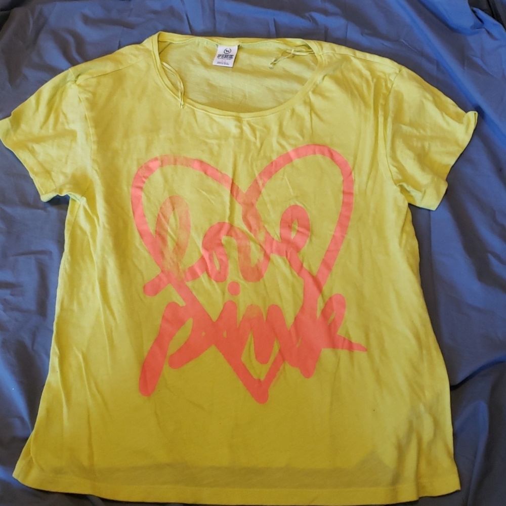 Bright yellow PINK shirt